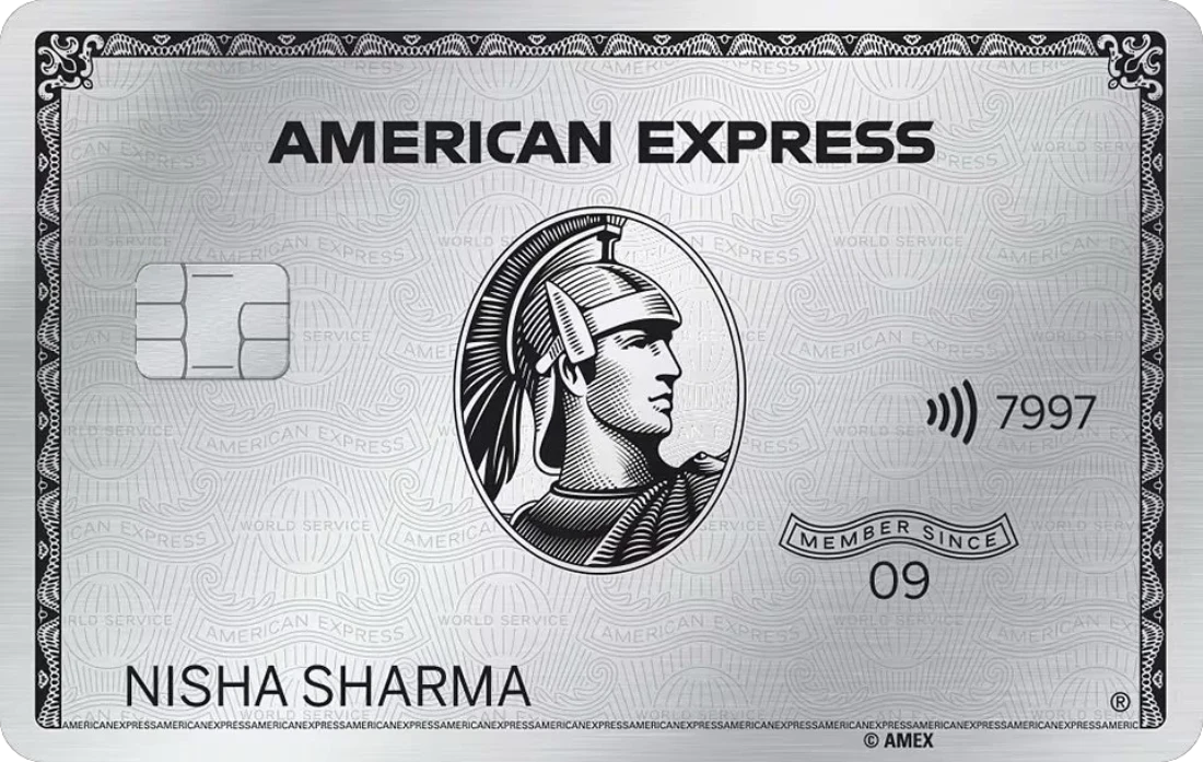 AMEX Platinum metal card
